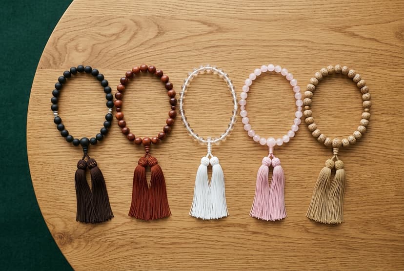 数珠の種類一覧｜素材・形状・房の違いをまとめて解説