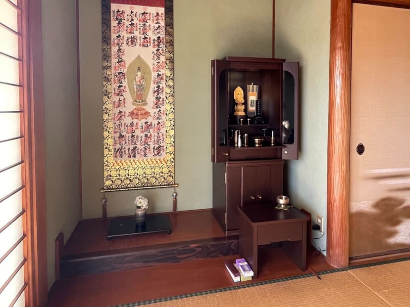 和室へのモダン仏壇納品